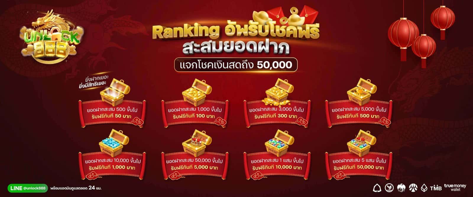 โปรสะสมยอดฝากเงิน